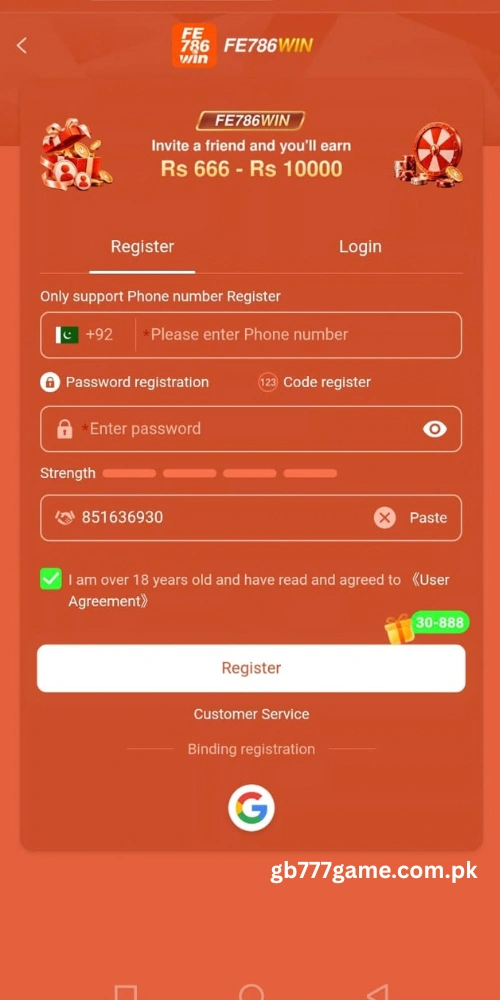 FE786WIN Game APK